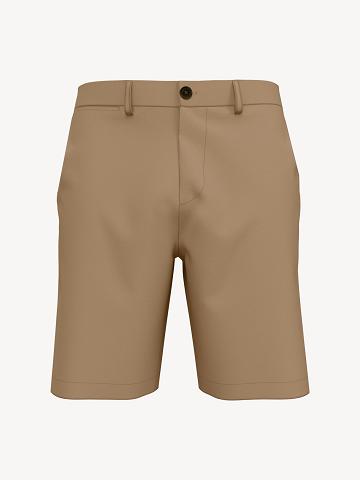 Férfi Tommy Hilfiger Essential 9" tommy Rövidnadrág Barna | HU 986GSO